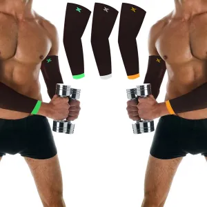 3-Pairs: Elite Lightweight Cooling Recovery And Support Elbow Arm Sleeves Set