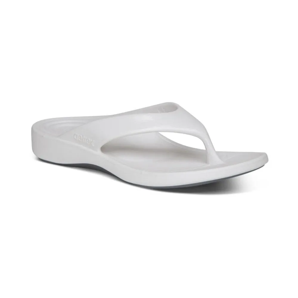 Aetrex Women's Maui Flips White