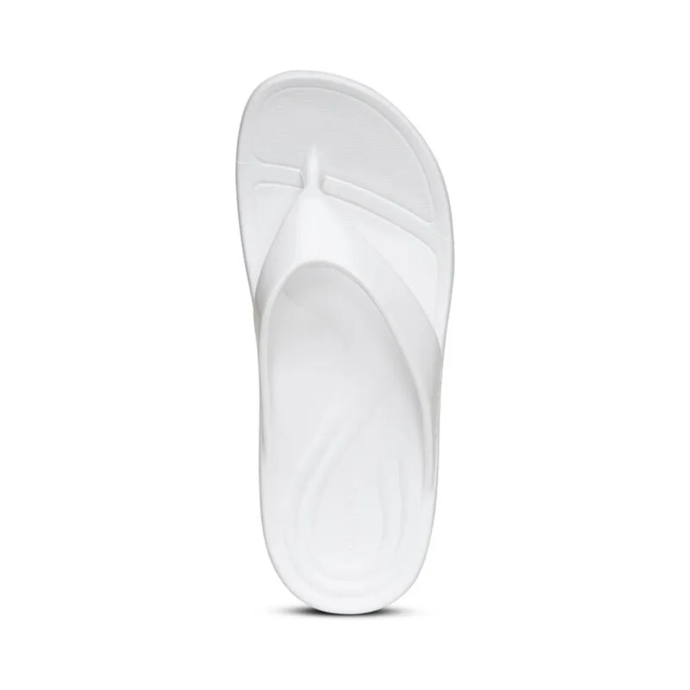 Aetrex Women's Maui Flips White