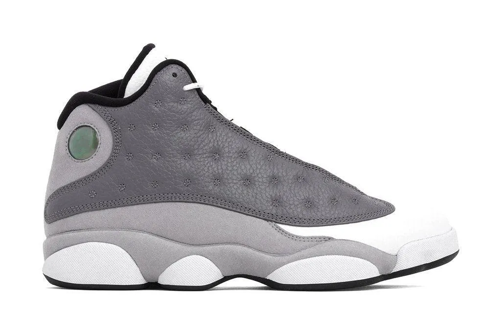 AJ 13 Retro Men's Basketball Sneakers White-Grey