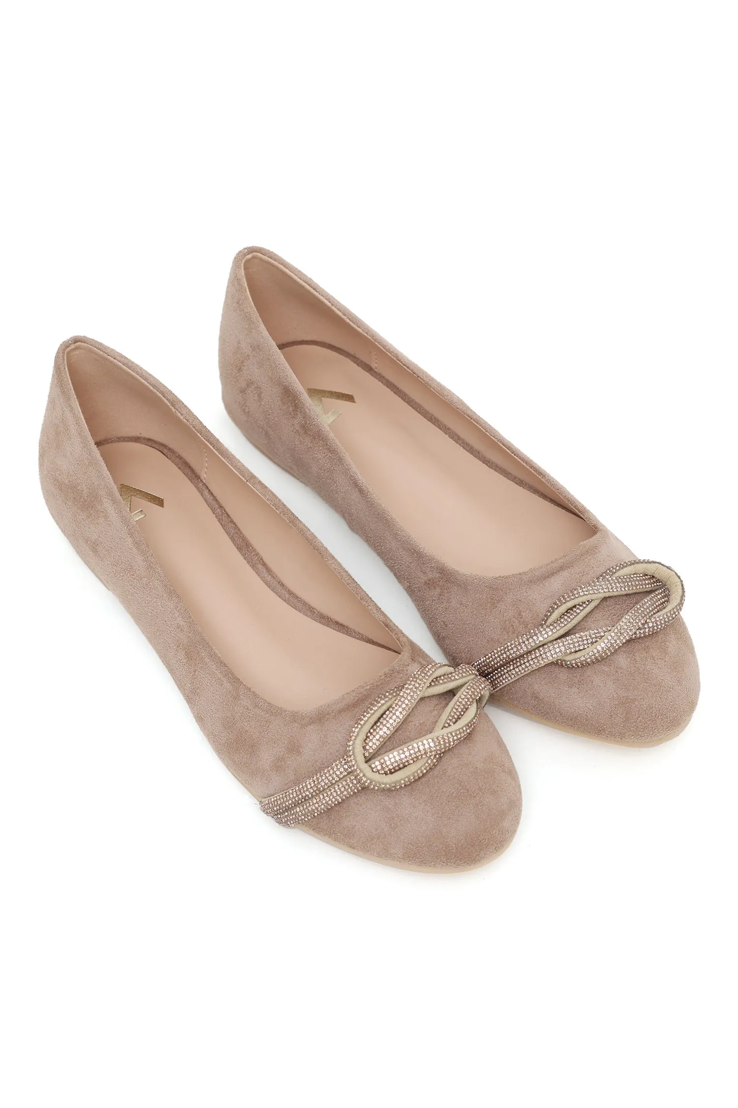 ALMAS SUEDE SLIPONS-BEIGE