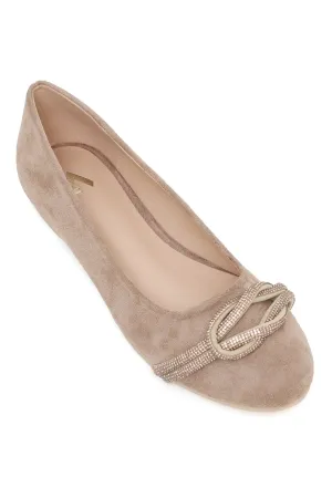 ALMAS SUEDE SLIPONS-BEIGE