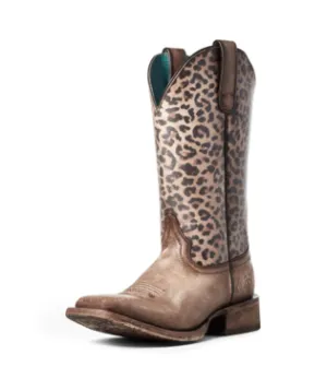 Ariat® Women's Circuit Savanna Distressed Square Toe Cowboy Boots