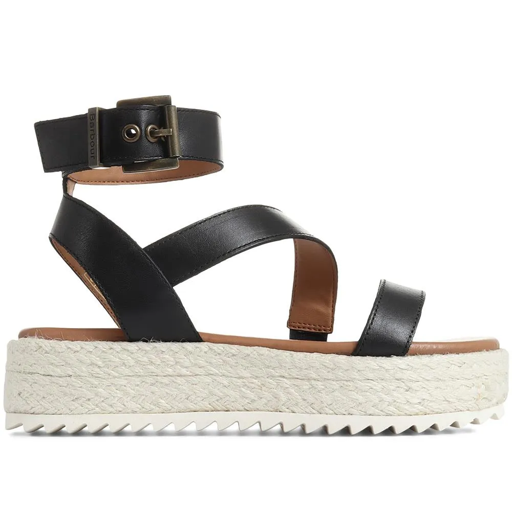 Astley Leather Platform Sandals - BARBR35518 / 321 406