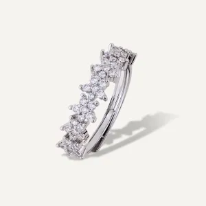 Cubic Zirconia Kylie Ring In Silver-Tone