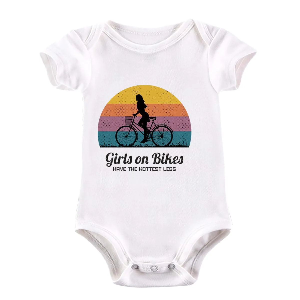 Cycling Girls on Bikes Hottest legs Bicycle Racer Road Baby & Toddler Body Suit