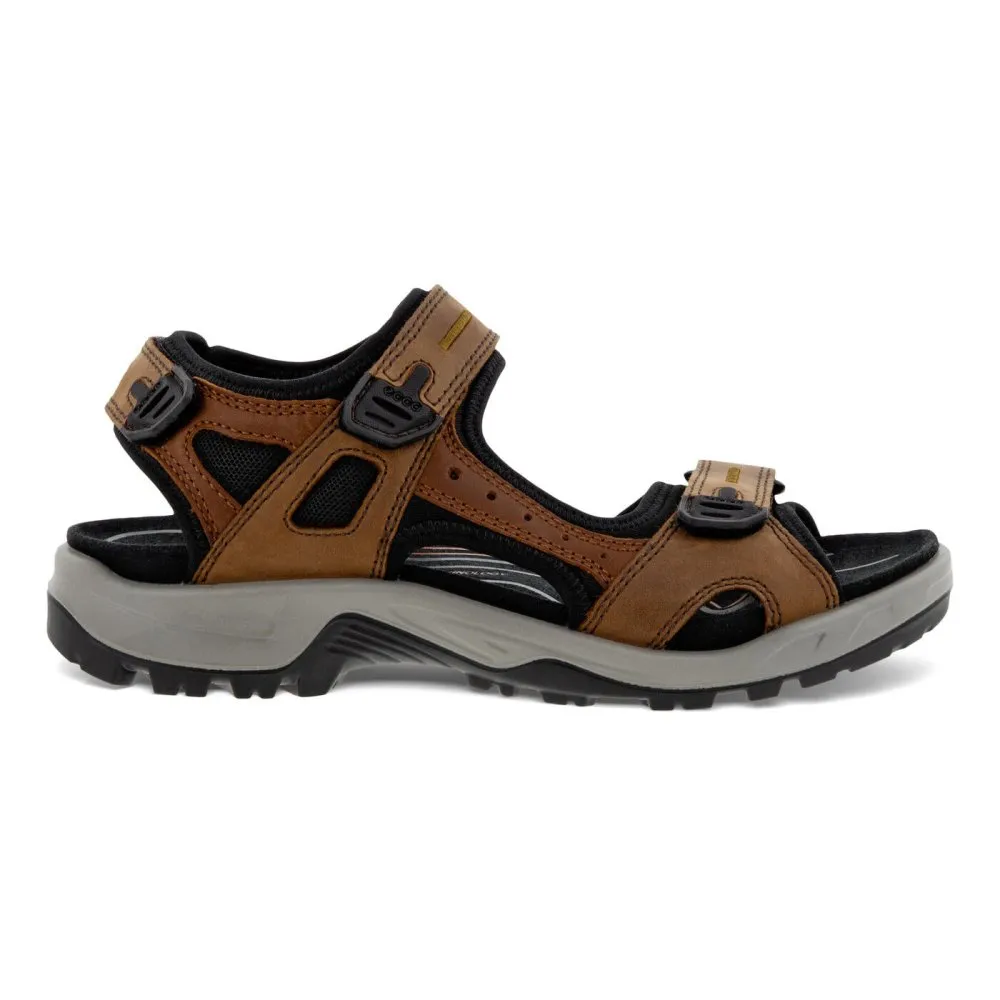 Ecco Men's Yucatan Sandal - Espresso/Cocoa Brown/Black