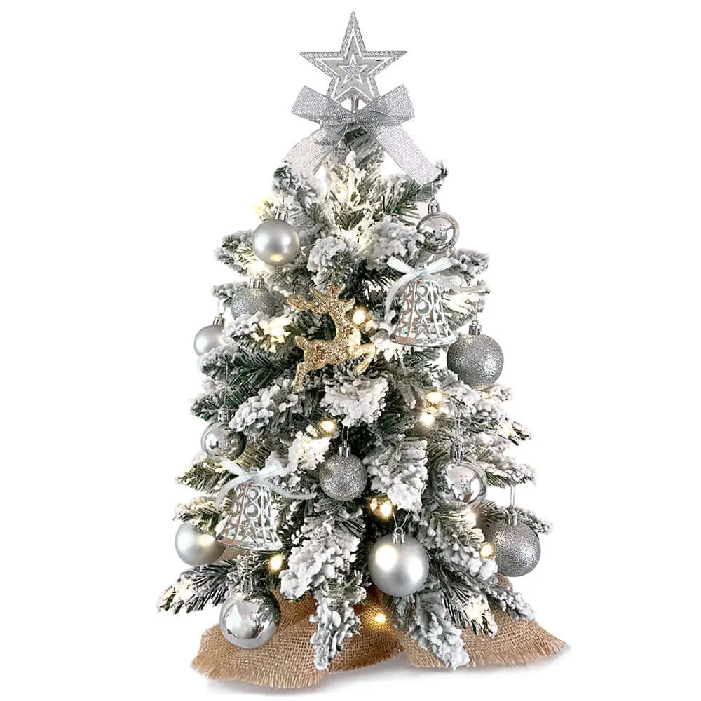 Elegant Christmas Tree Decor and Christmas Decorations for Home and Office Tabletop