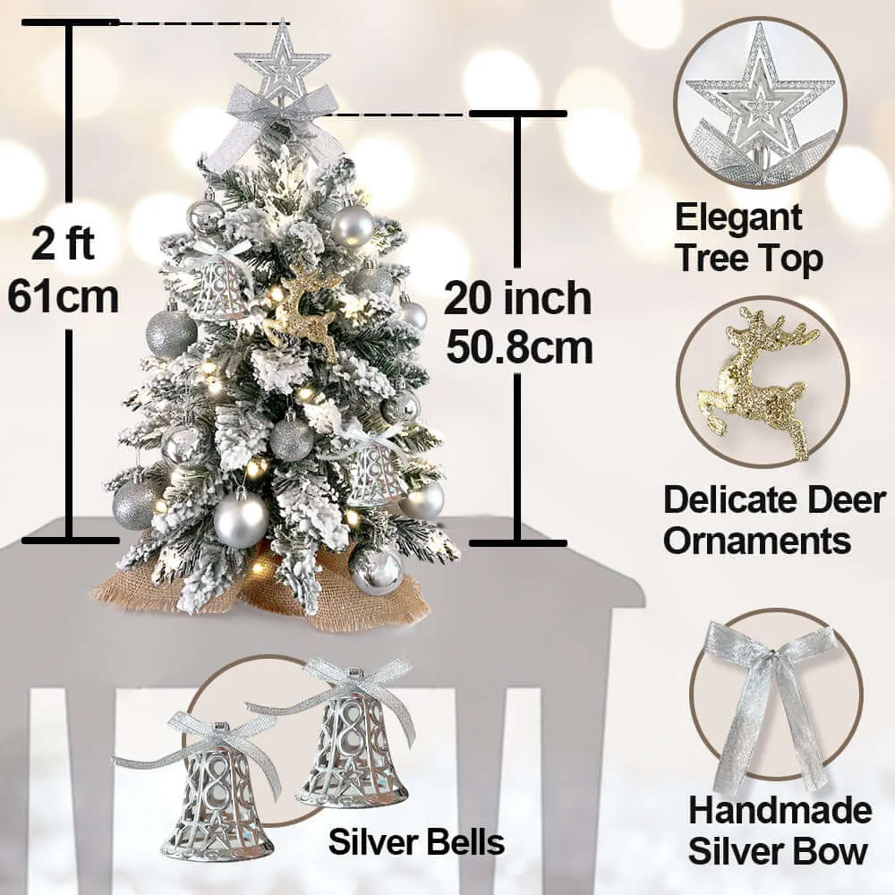 Elegant Christmas Tree Decor and Christmas Decorations for Home and Office Tabletop