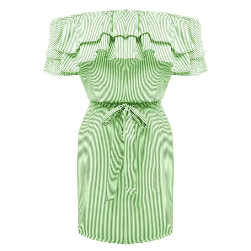 END OF THE LINE RUFFLED DRESS