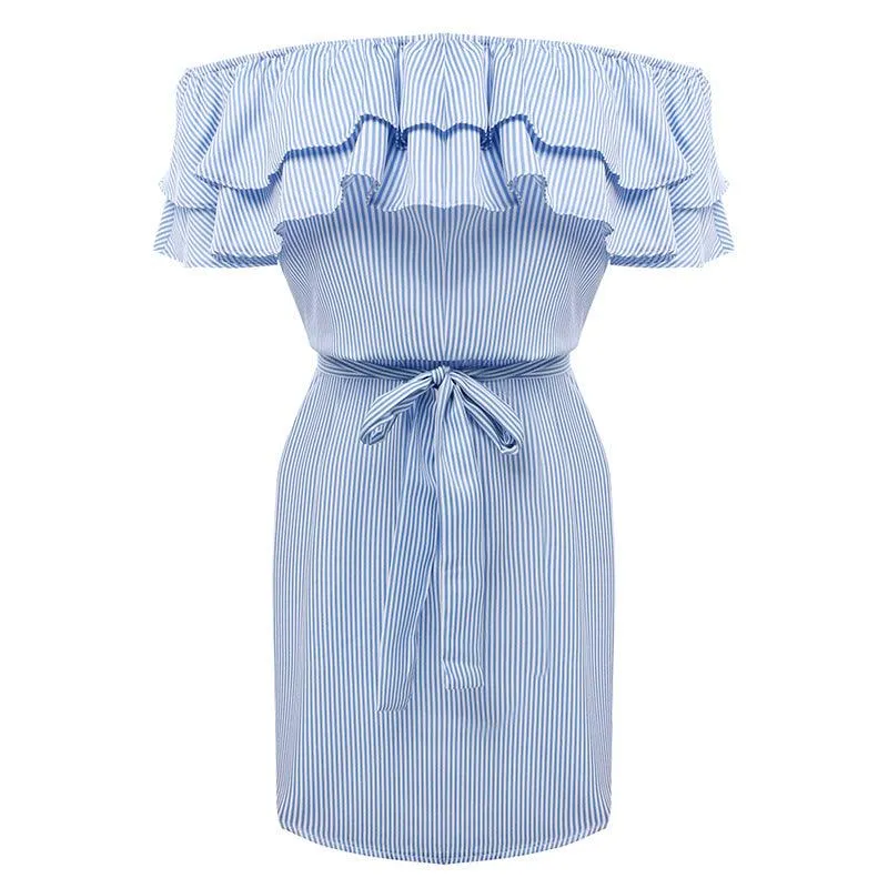 END OF THE LINE RUFFLED DRESS