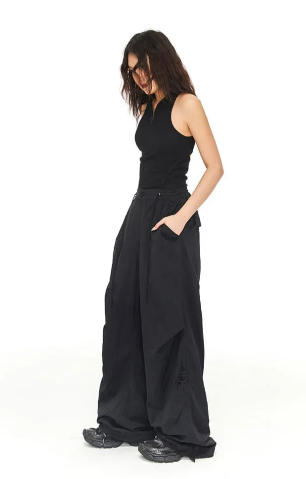 Extra Wide Leg Elastic Waist Pants