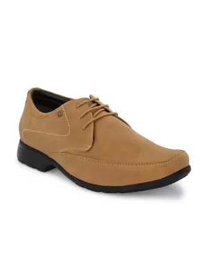 Hitz Men's Tan Lace-up Comfort Casual Shoes