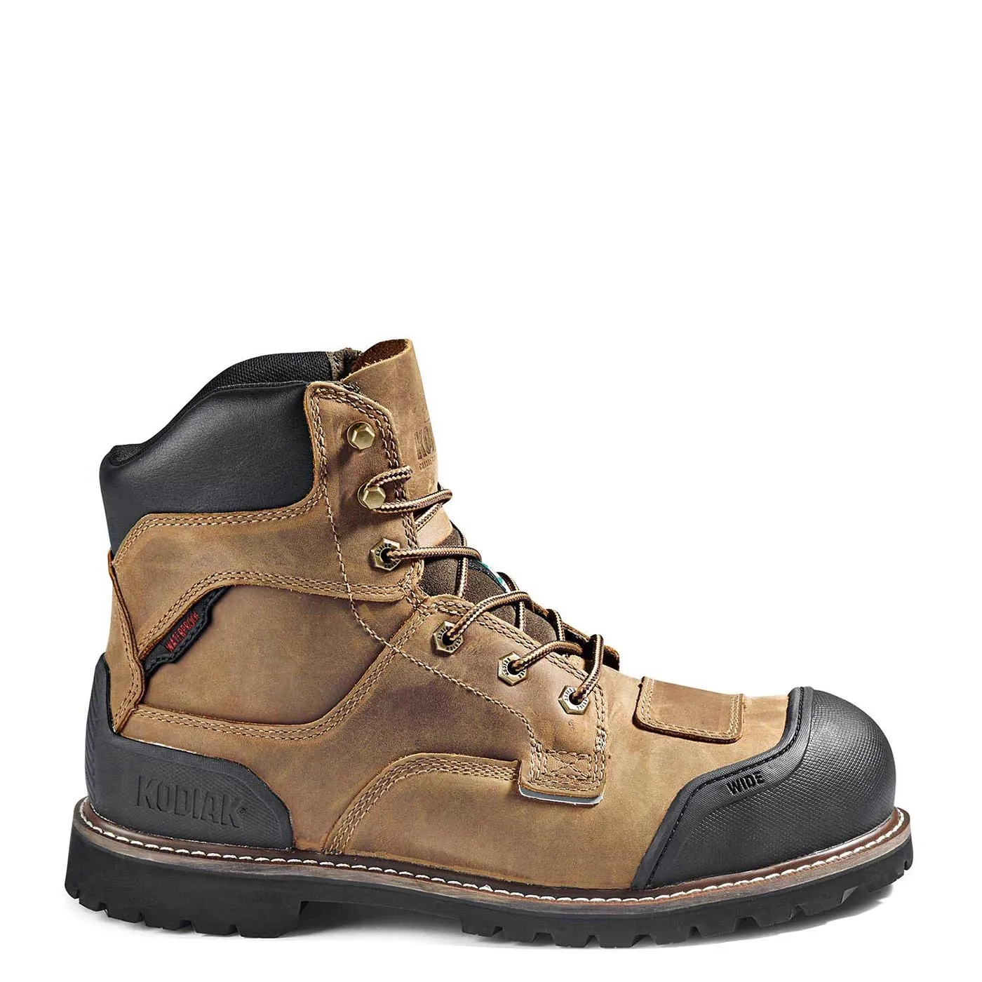 Kodiak Widebody Men's 6" Composite Toe Waterproof Work Boot KD0A4TGBBRN - Brown