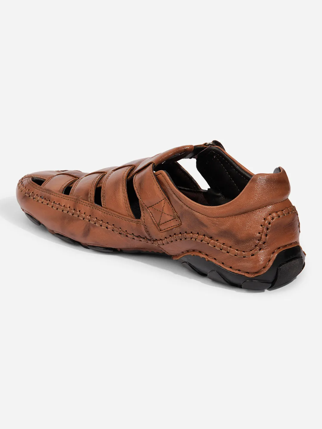 Men Tan Sandal / Slipper (ID4218)