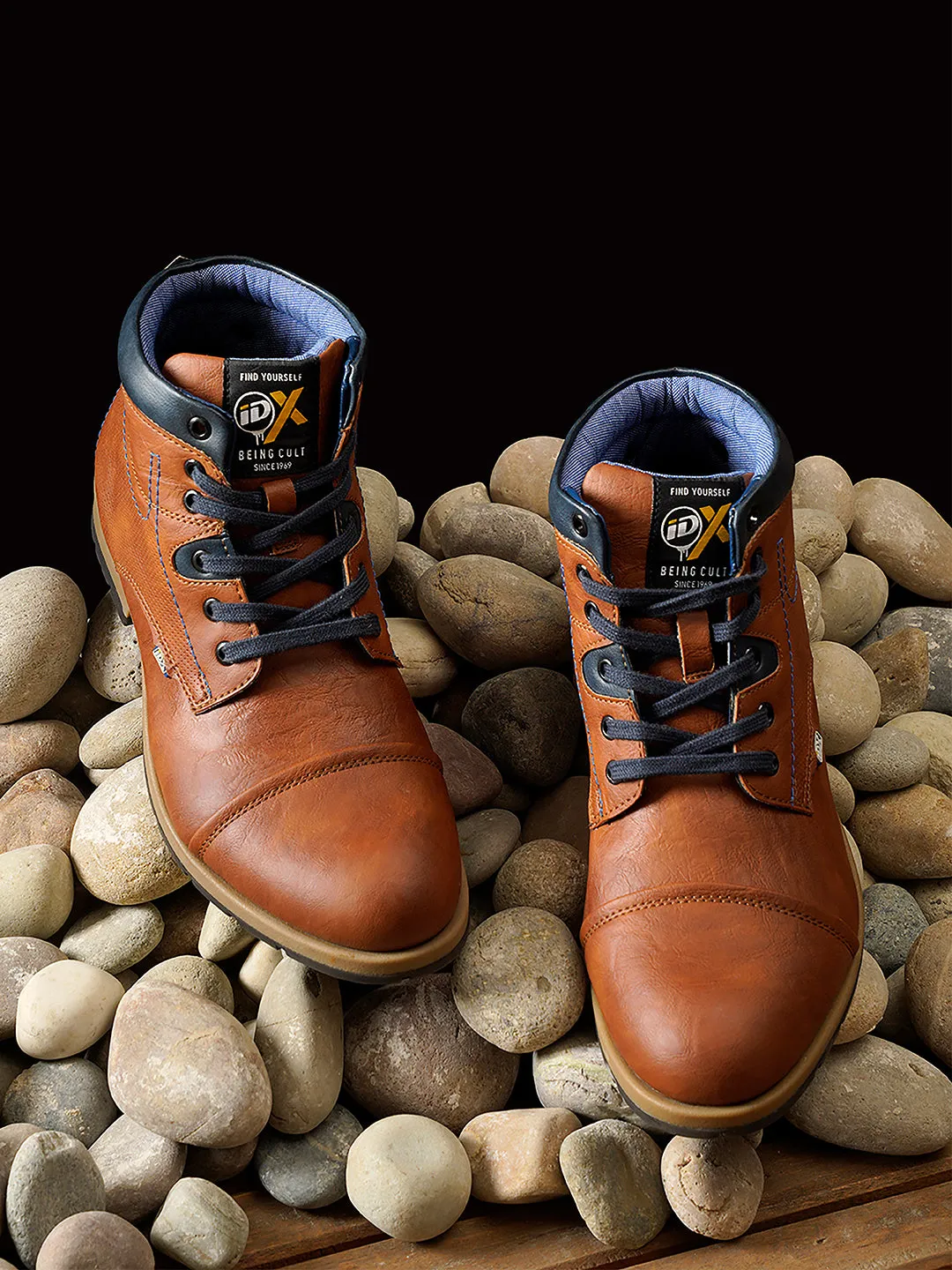 Men's Tan High Top Derby Boot (IX1021)