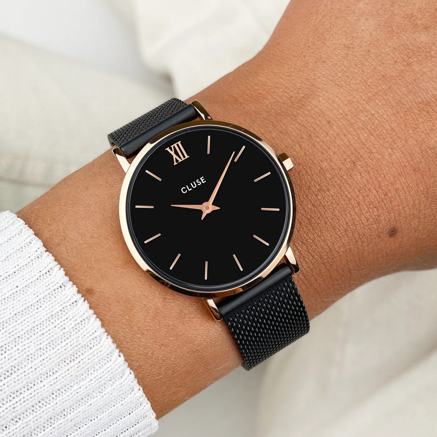 Minuit Mesh Rose Gold Black/Black