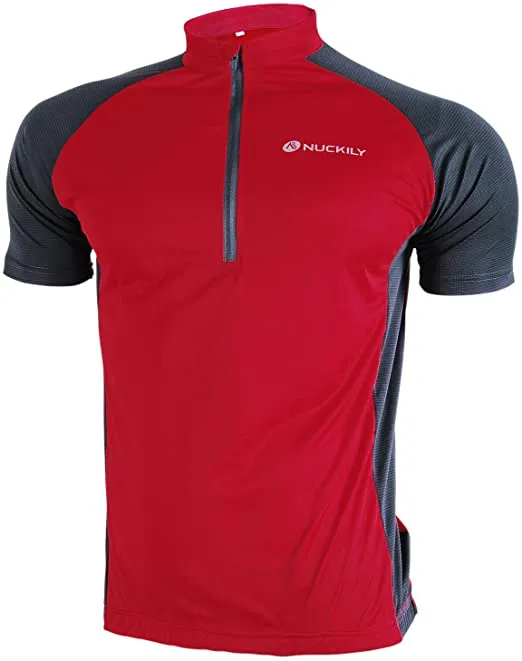 Nuckily Mycycology NJ601 Short Sleeves Cycling Jersey - Red