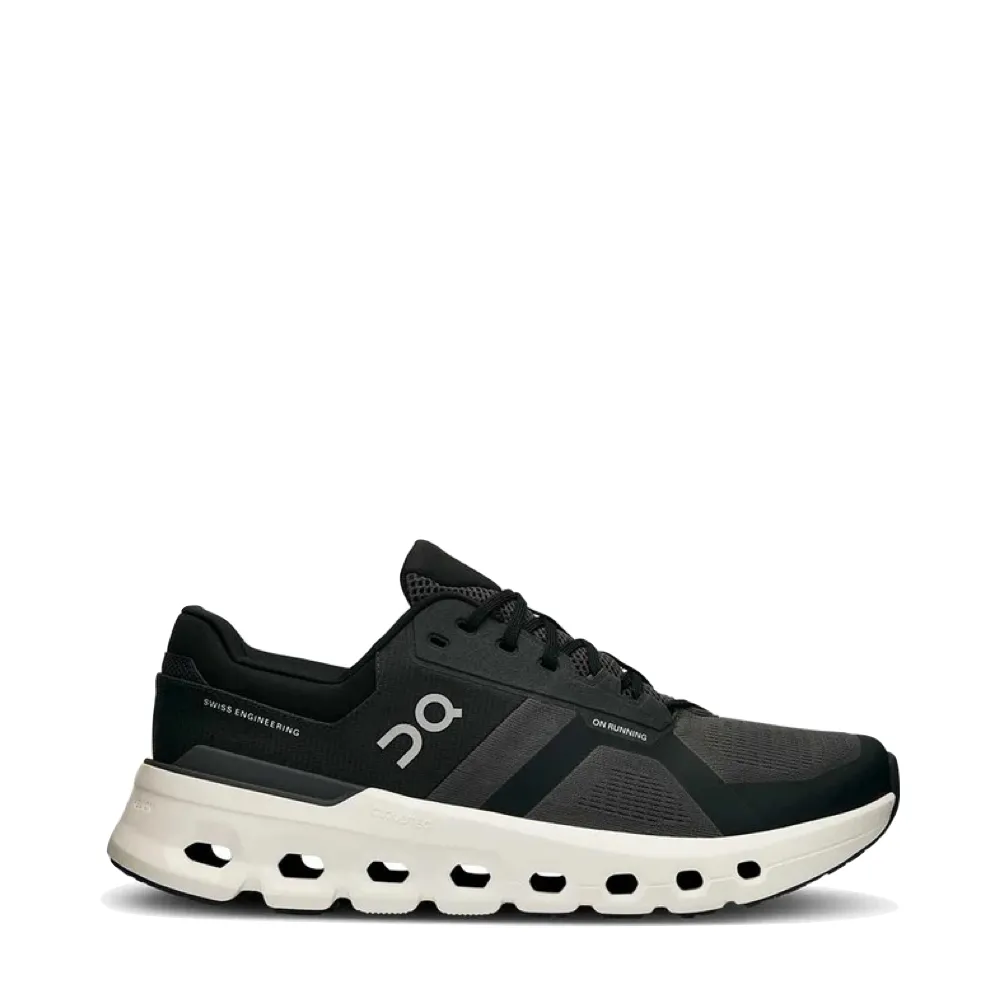 Mens Wide Width Cloudrunner 2 Sneaker in Eclipse/Black - Enhanced Comfort Athletic Shoes