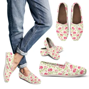 PINK FLOWER CASUAL SHOES - FREE SHIPPING WORLDWIDE