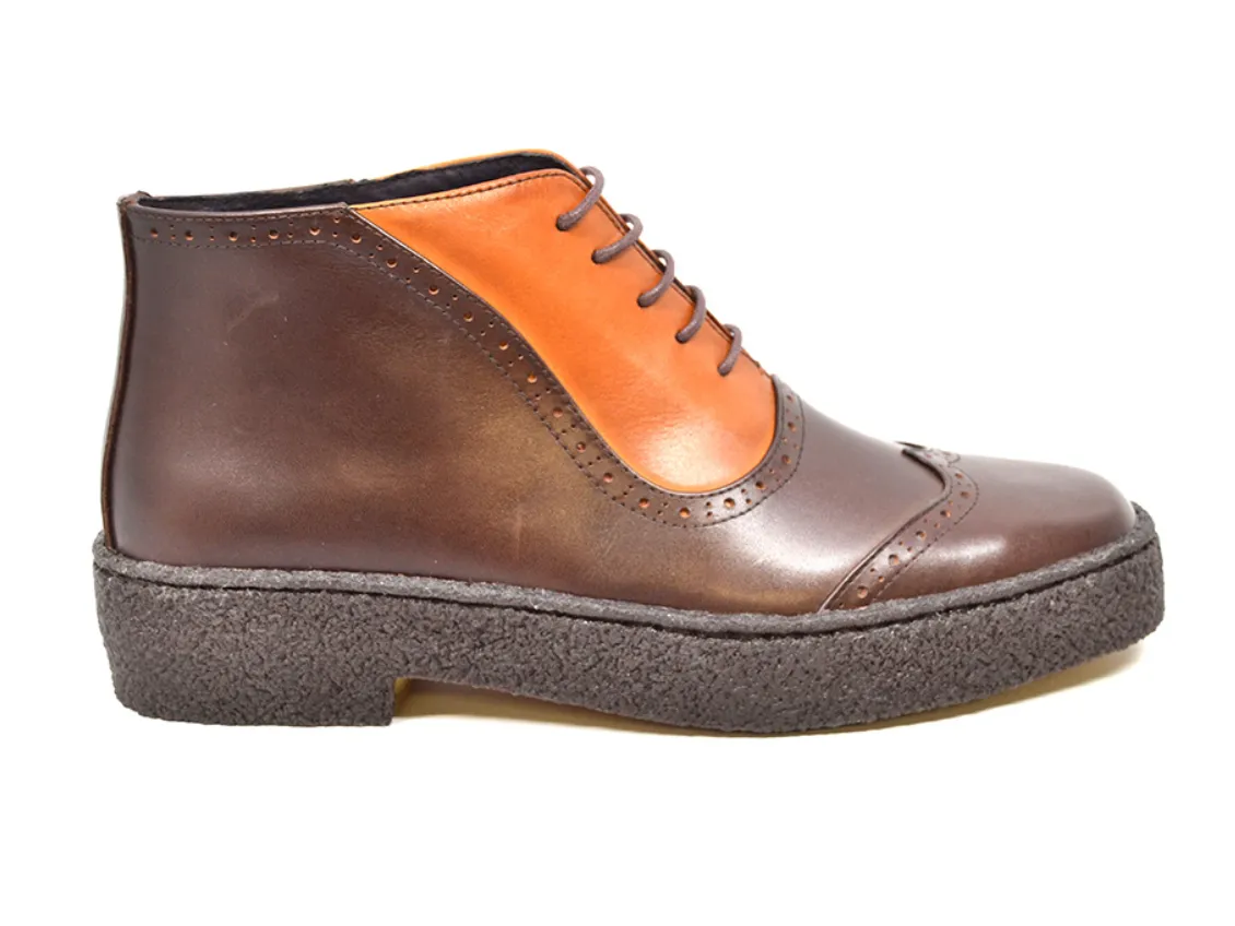 Playboy Wingtips Tan & Brown Leather