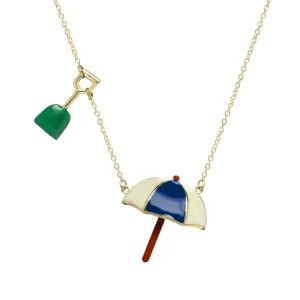 SOMBRILLA PALETA BLUE NECKLACE