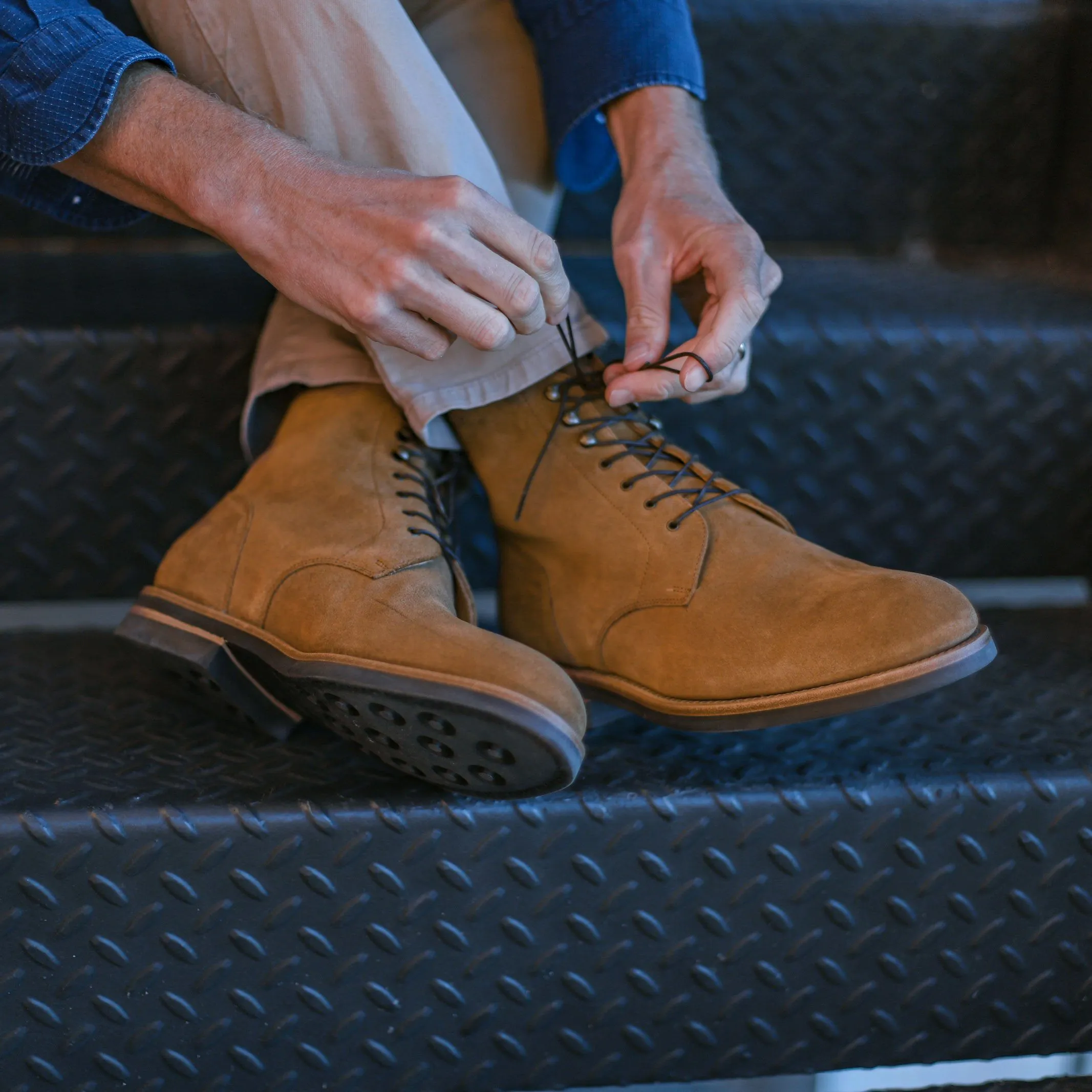 Tangier Brown Strickland Suede Boot