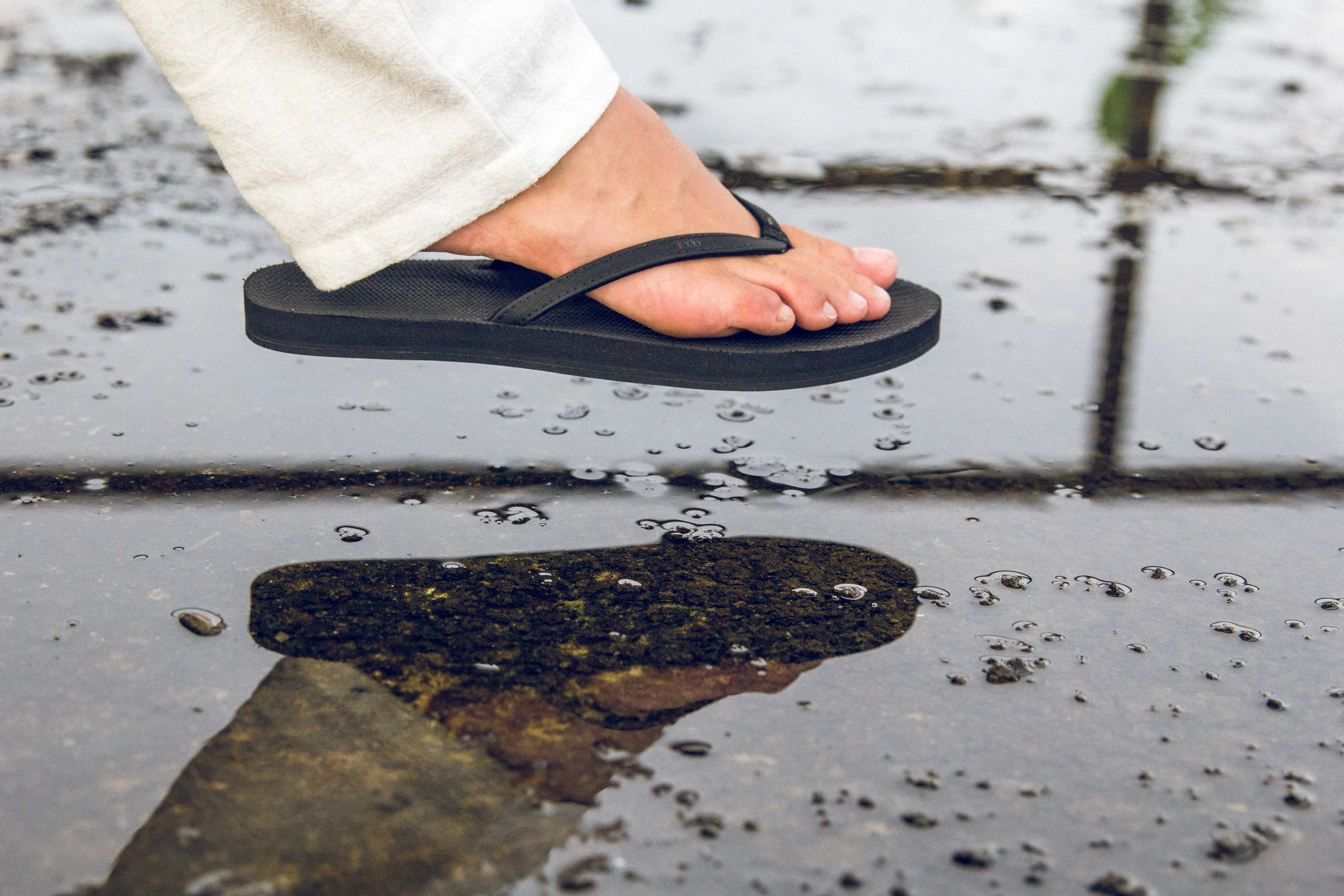 Women's Flip Flops - Black